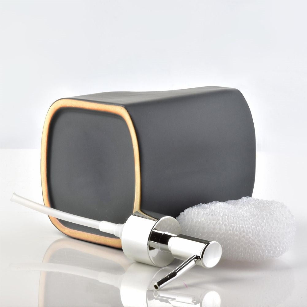 Dispenser for washing-up liquid/soap with sponge pocket - Sponge included