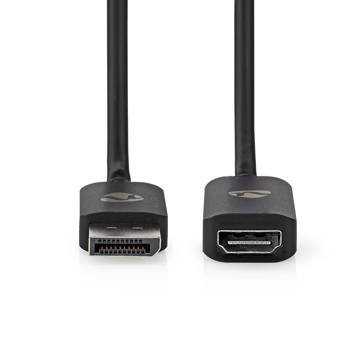 DisplayPort Adapter | DisplayPort Male | HDMI™ Output | 8K@30Hz | Nickel Plated | Straight | 0.20 m | Round | TPE | PVC | Black | Box