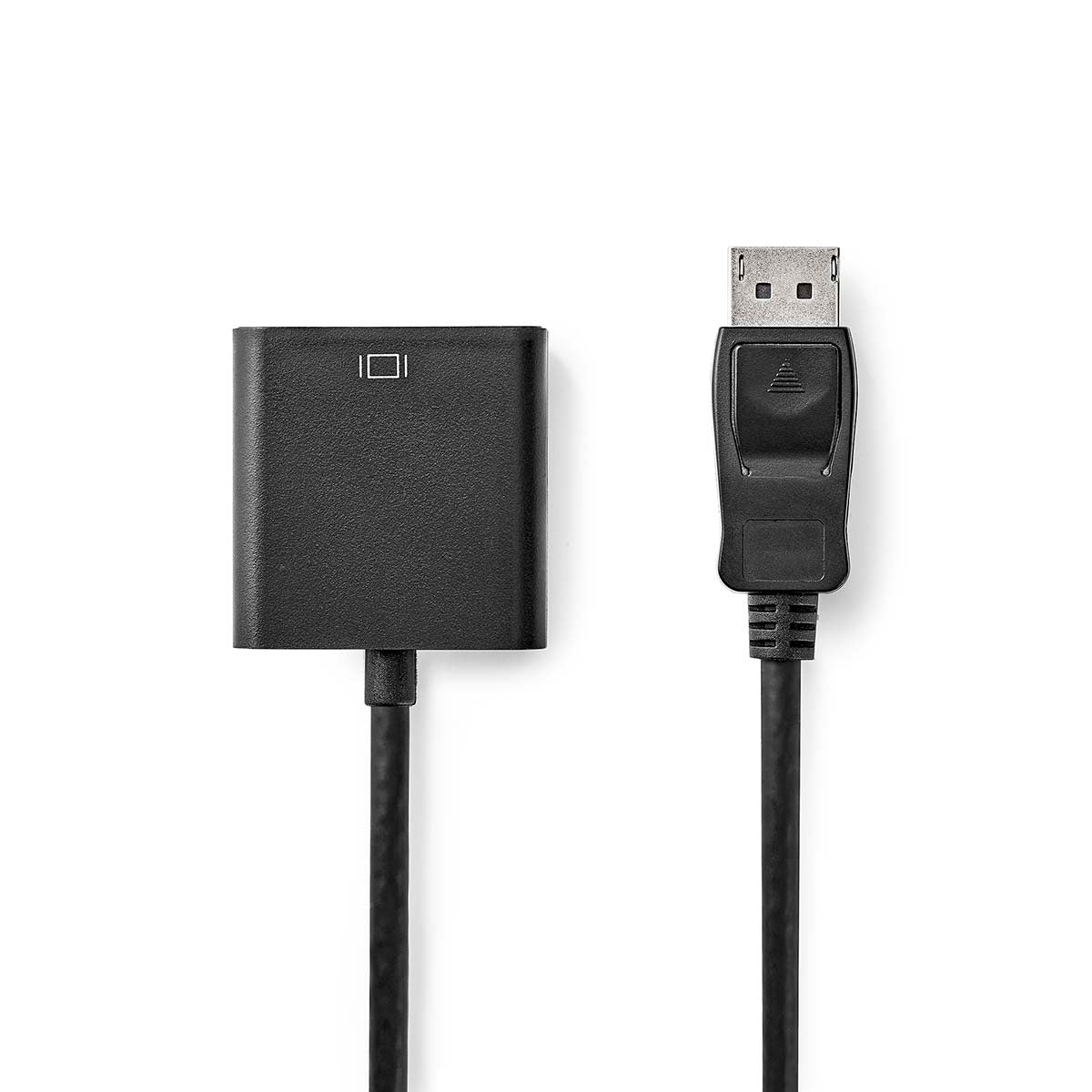 Displayport adapter | DisplayPort Male | DVI-D 24+1-Pin Female | 1080p | Nickel Plated | Straight | 0.20 m | Round | PVC | ABS | Black | Box