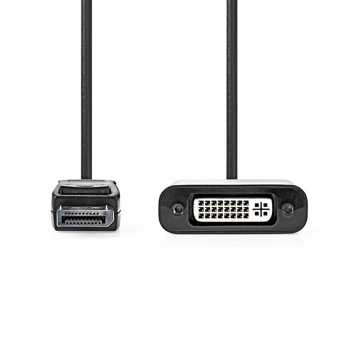 Displayport adapter | DisplayPort Male | DVI-D 24+1-Pin Female | 1080p | Nickel Plated | Straight | 0.20 m | Round | PVC | ABS | Black | Box