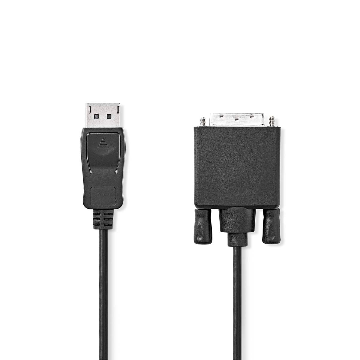 Displayport cable | DisplayPort Male | DVI-D 24+1-Pin Male | 1080p | Nickel Plated | 1.00 m | Round | PVC | Black | Plastic bag