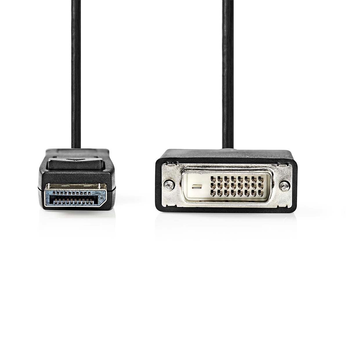 Displayport cable | DisplayPort Male | DVI-D 24+1-Pin Male | 1080p | Nickel Plated | 2.00 m | Round | PVC | Black | Box