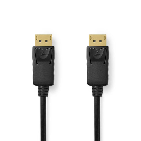 Displayport cable | DisplayPort Male | DisplayPort Male | 8K@60Hz | Nickel Plated | 2.00 m | Round | PVC | Black | Box