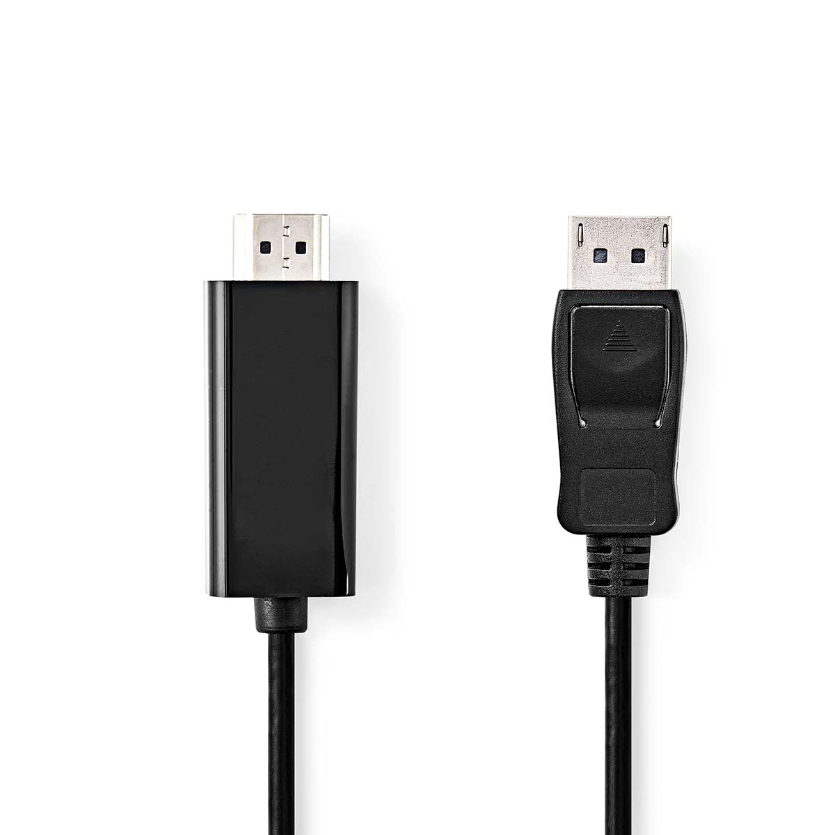 Displayport cable | DisplayPort Male | HDMI™ Connector | 1080p | Nickel Plated | 2.00 m | Round | PVC | Black | Label