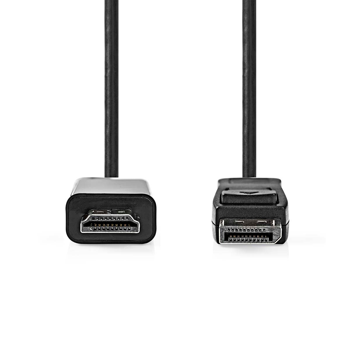 Displayport cable | DisplayPort Male | HDMI™ Connector | 1080p | Nickel Plated | 2.00 m | Round | PVC | Black | Label