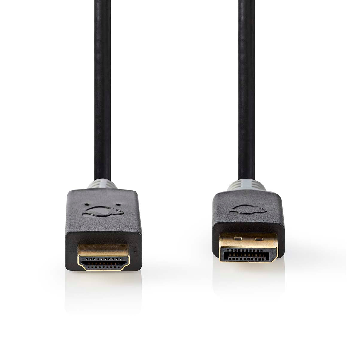 Displayport cable | DisplayPort Male | HDMI™ Connector | 4K@30Hz | Gold Plated | 1.00 m | Round | PVC | Anthracite | Box