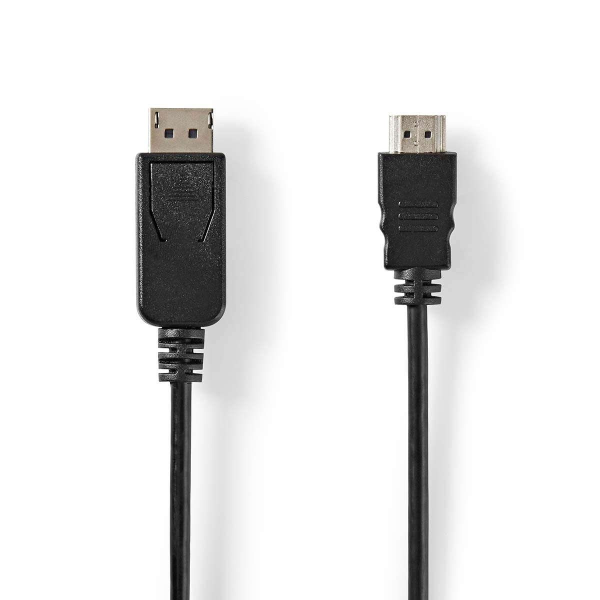 Displayport cable | DisplayPort Male | HDMI™ Connector | 4K@60Hz | Nickel Plated | 2.00 m | Round | PVC | Black | Label