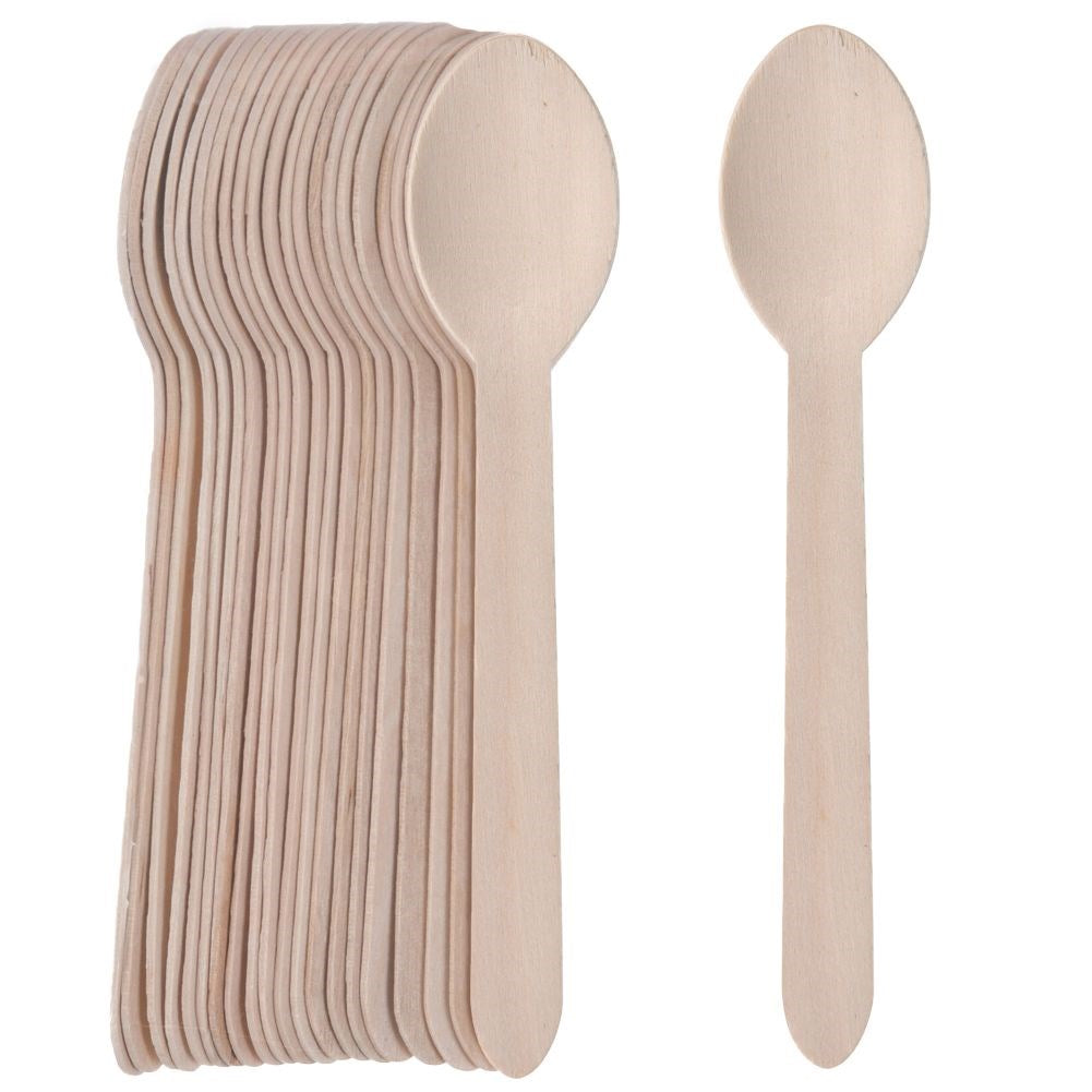 Disposable wooden spoons 20 pcs.