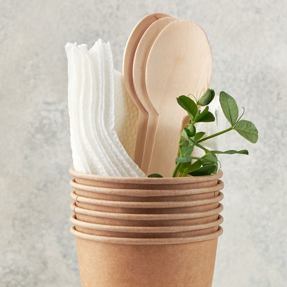 Disposable wooden spoons 20 pcs.