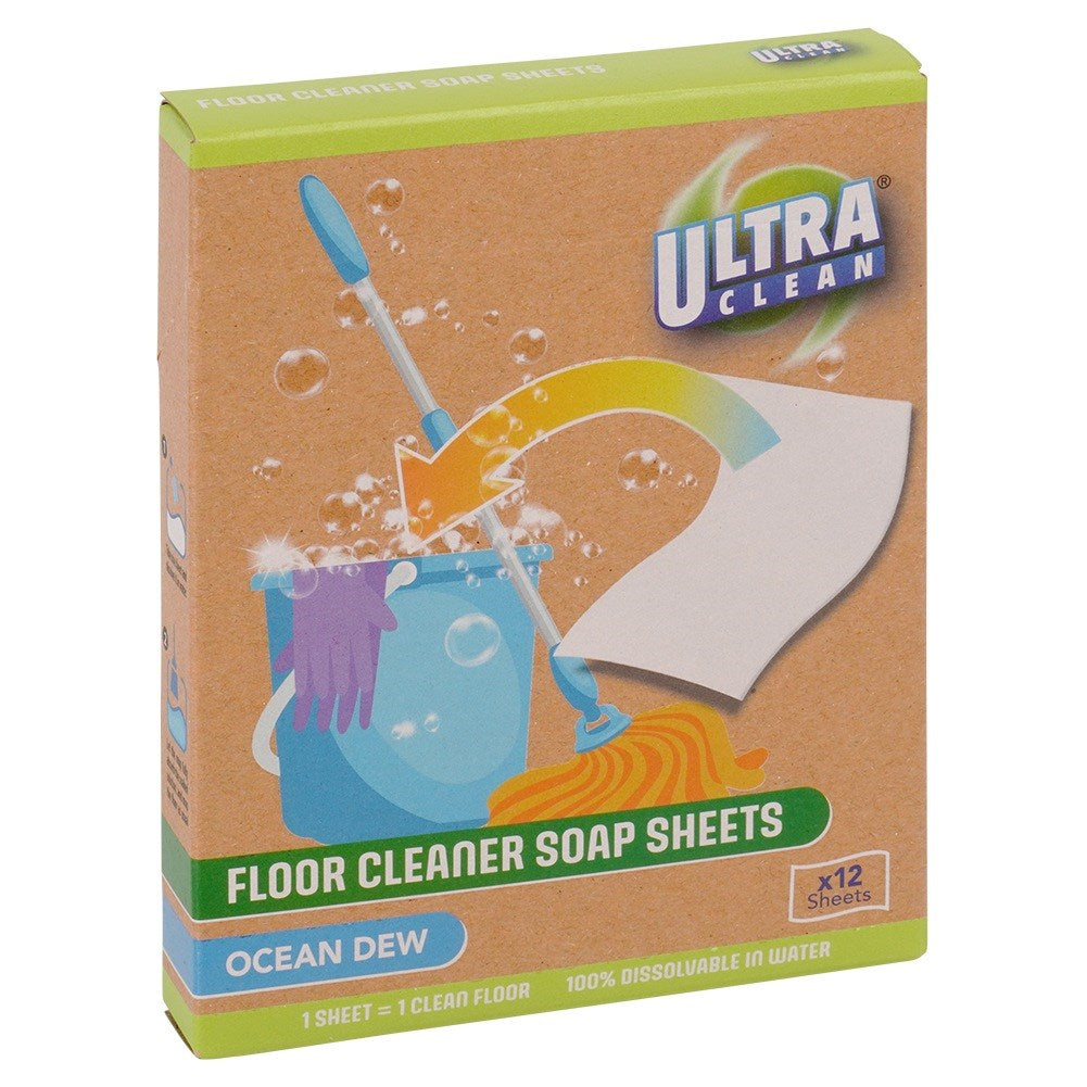 Dissolvable scented floor cleaning wipes 12 pcs.