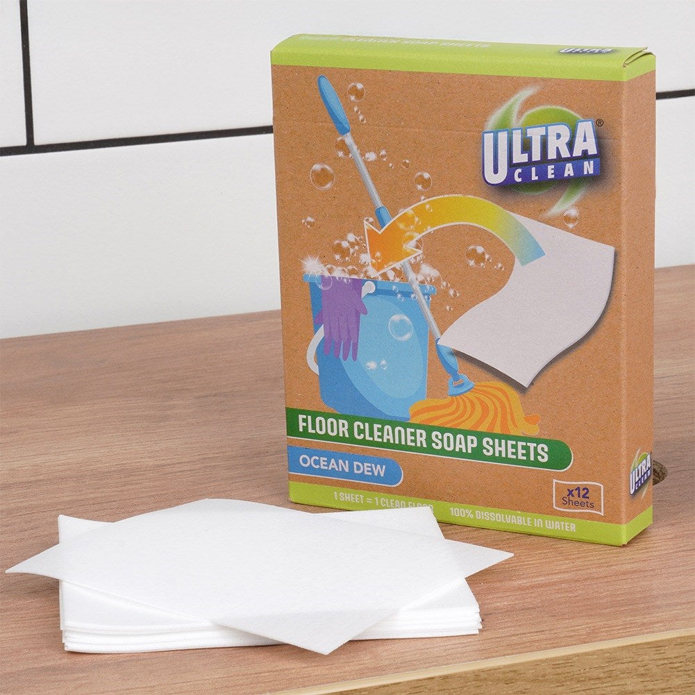 Dissolvable scented floor cleaning wipes 12 pcs.