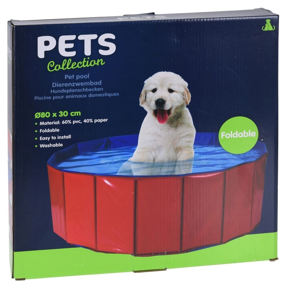 Dog Pool with Reinforced Interior and Water Drain Valve