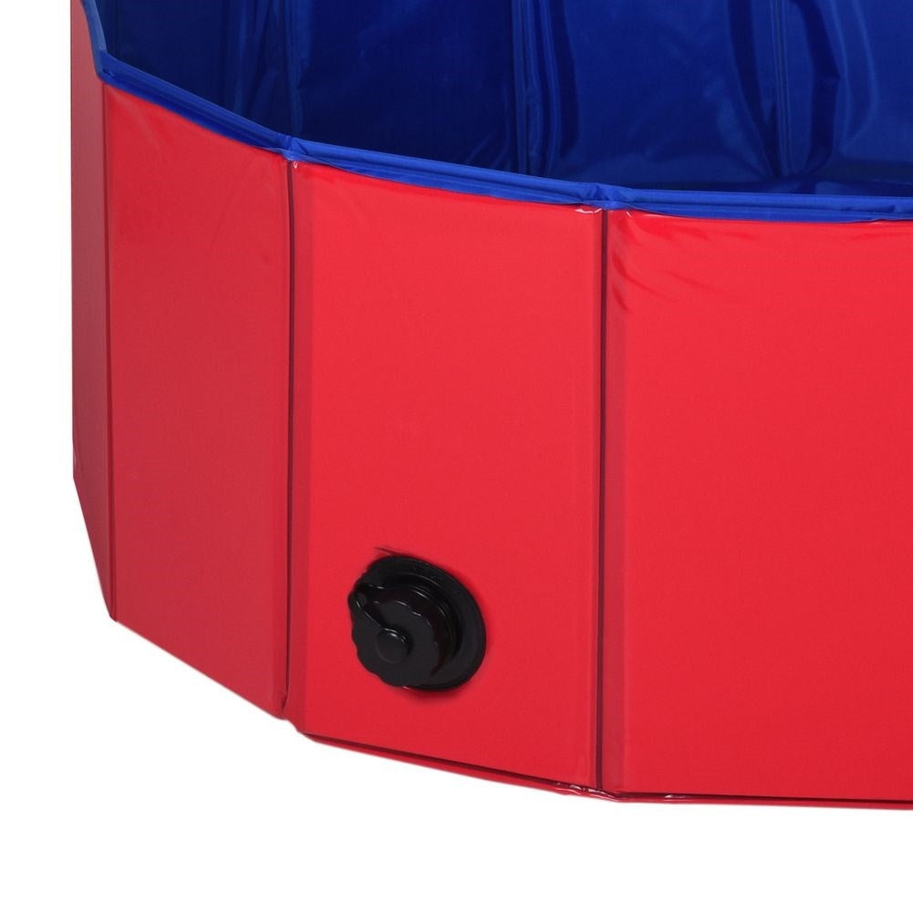 Dog Pool with Reinforced Interior and Water Drain Valve