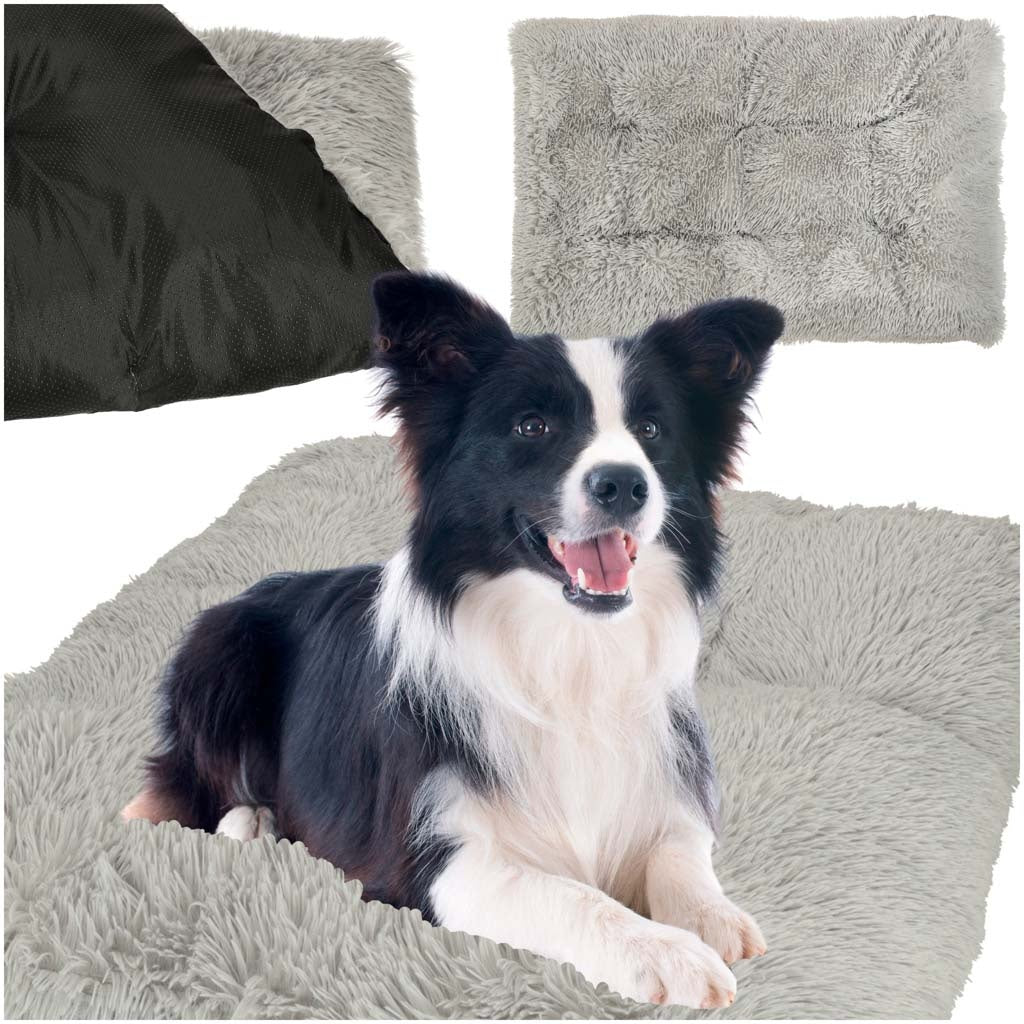 Dog bed mat XXL grey 110x75cm