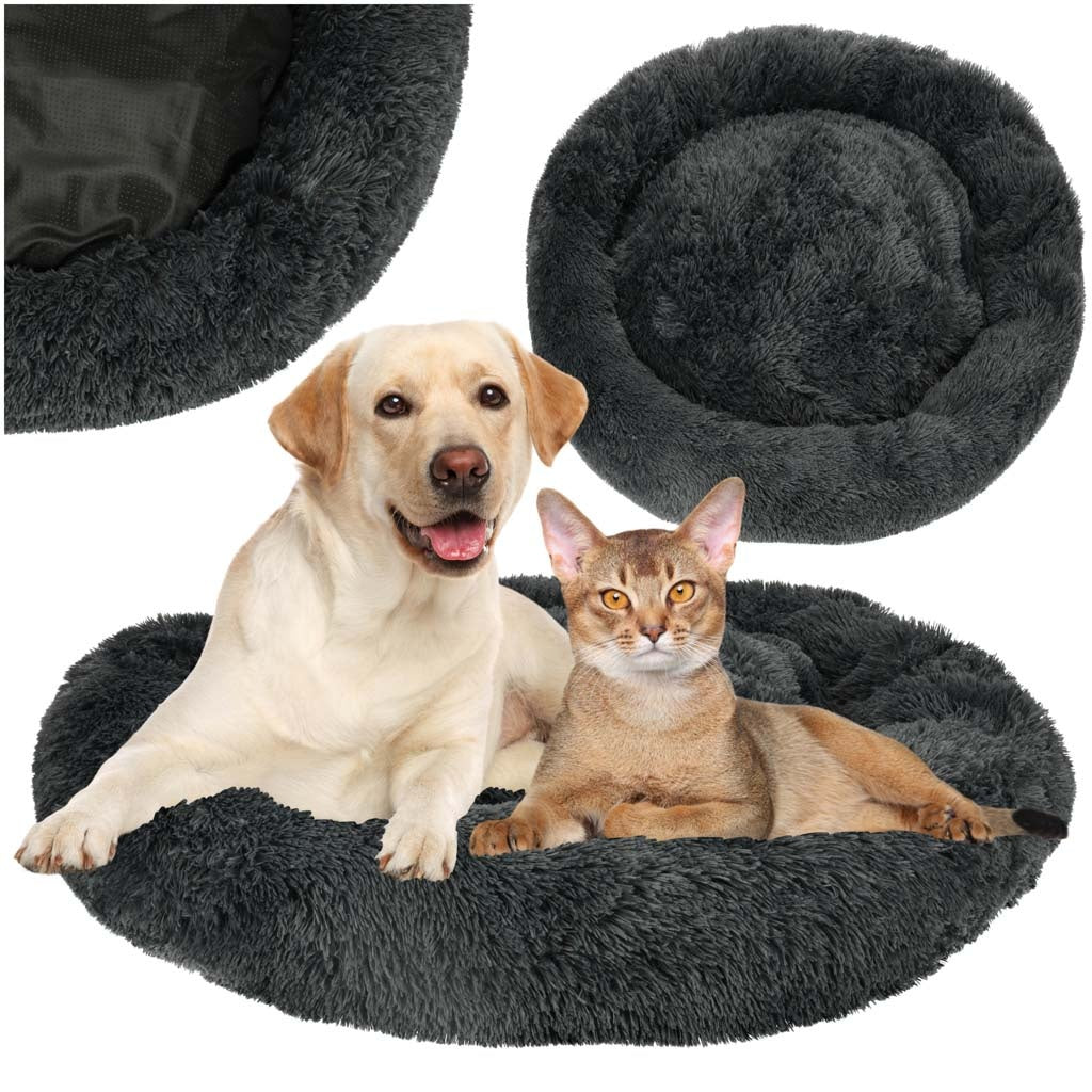 Dog bed plush pillow 100cm cie gray