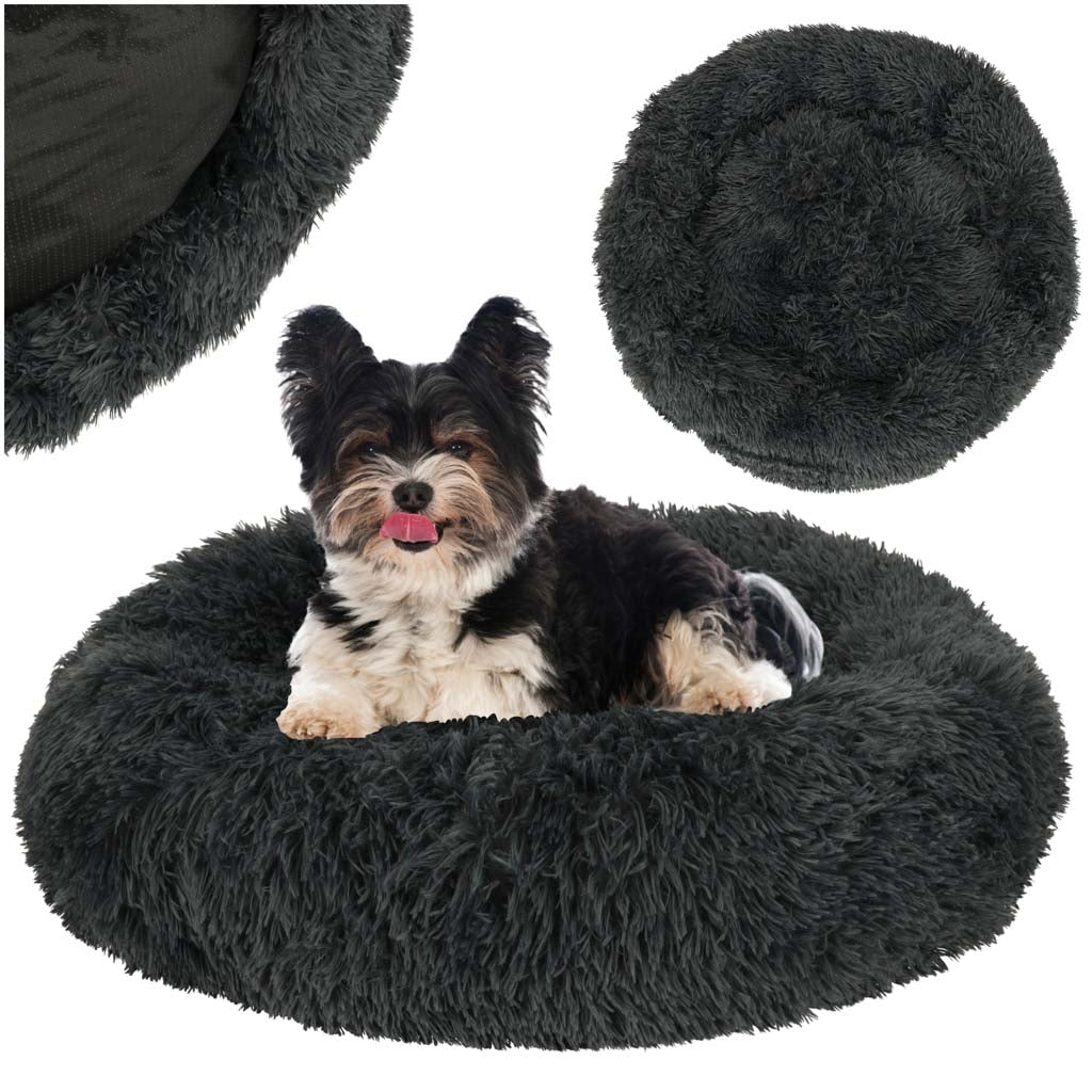 Dog bed plush pillow 60cm cie grey
