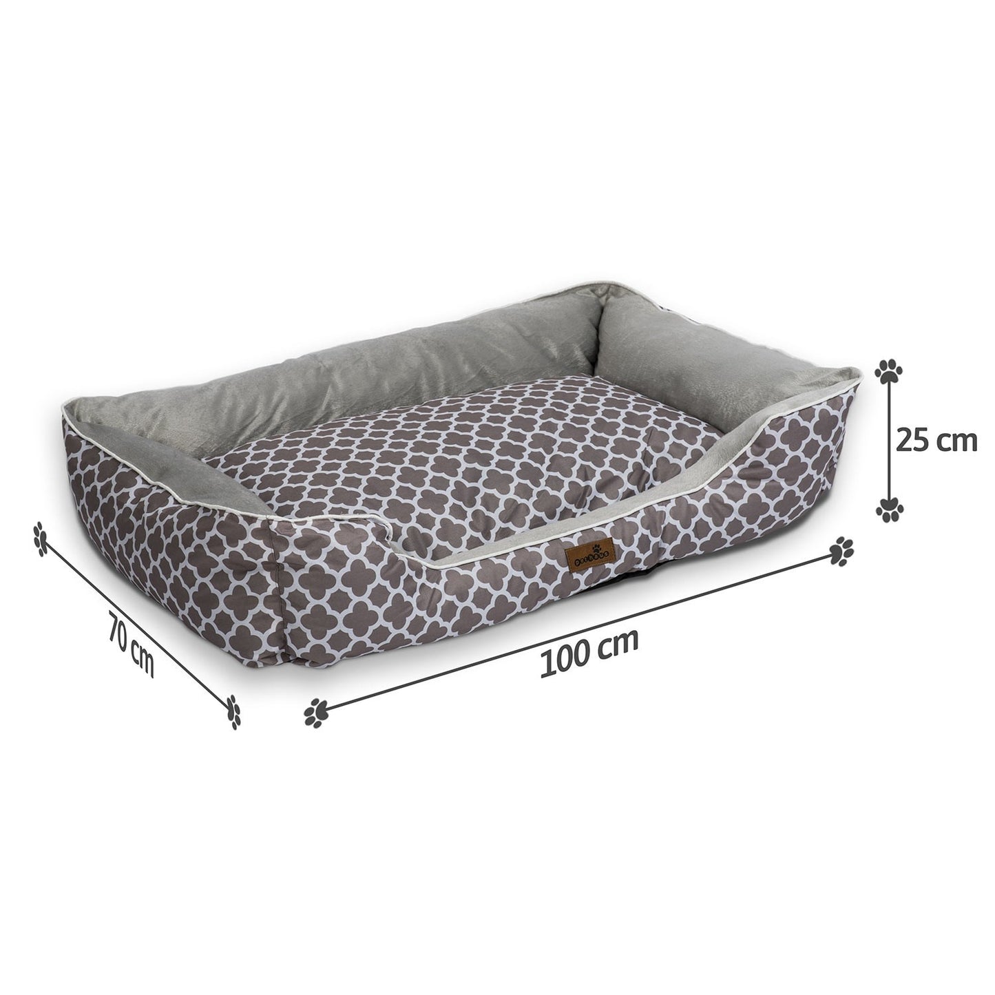 Dog cat bed 100x70cm size XL