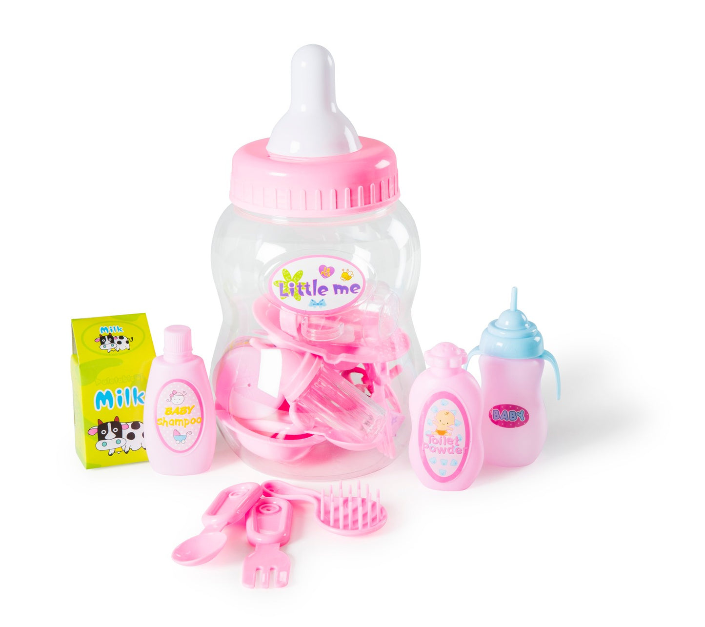 Doll Feeding Set, 18 Pcs Accessories for Kids