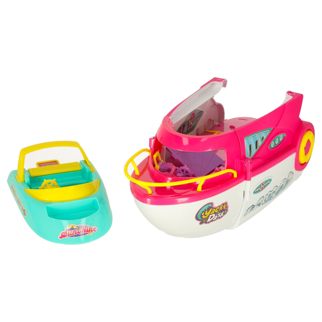 Doll Boat with Folding Surfboard – Party Yacht Toy