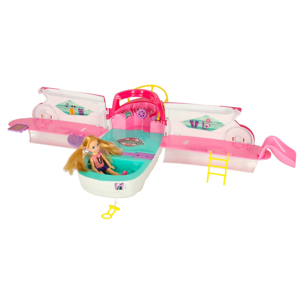 Doll Boat with Folding Surfboard – Party Yacht Toy