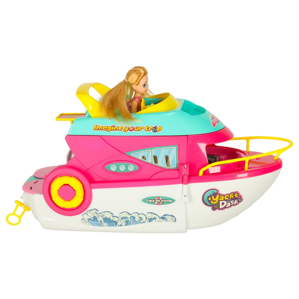 Doll Boat with Folding Surfboard – Party Yacht Toy