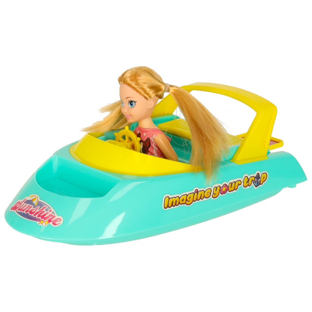 Doll Boat with Folding Surfboard – Party Yacht Toy