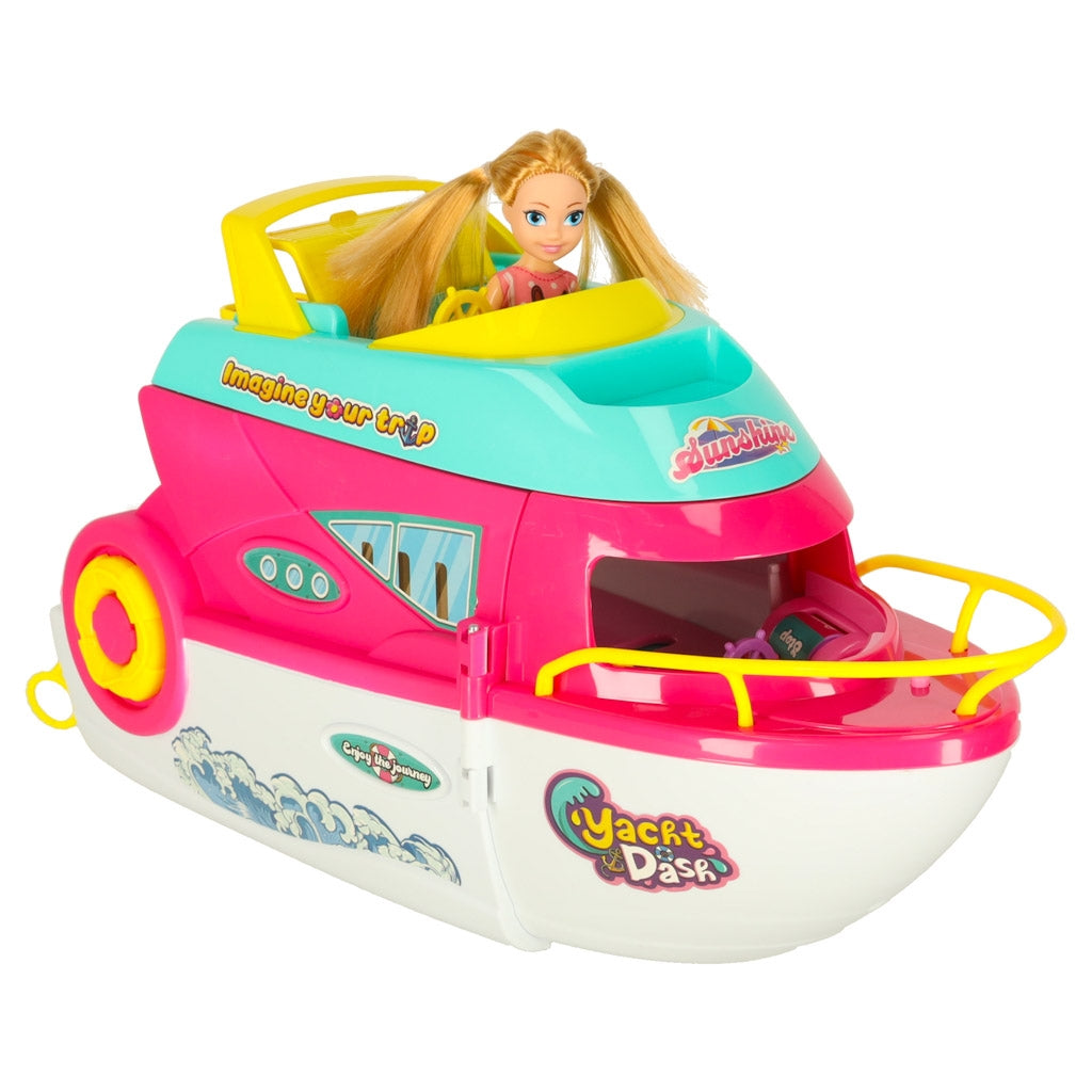 Doll Boat with Folding Surfboard – Party Yacht Toy