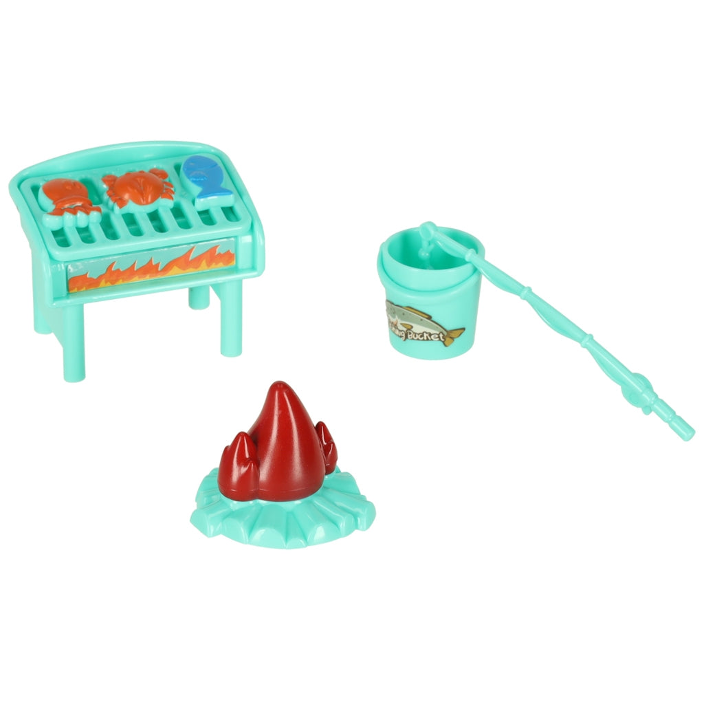 Doll Camping Accessories Set with Pool