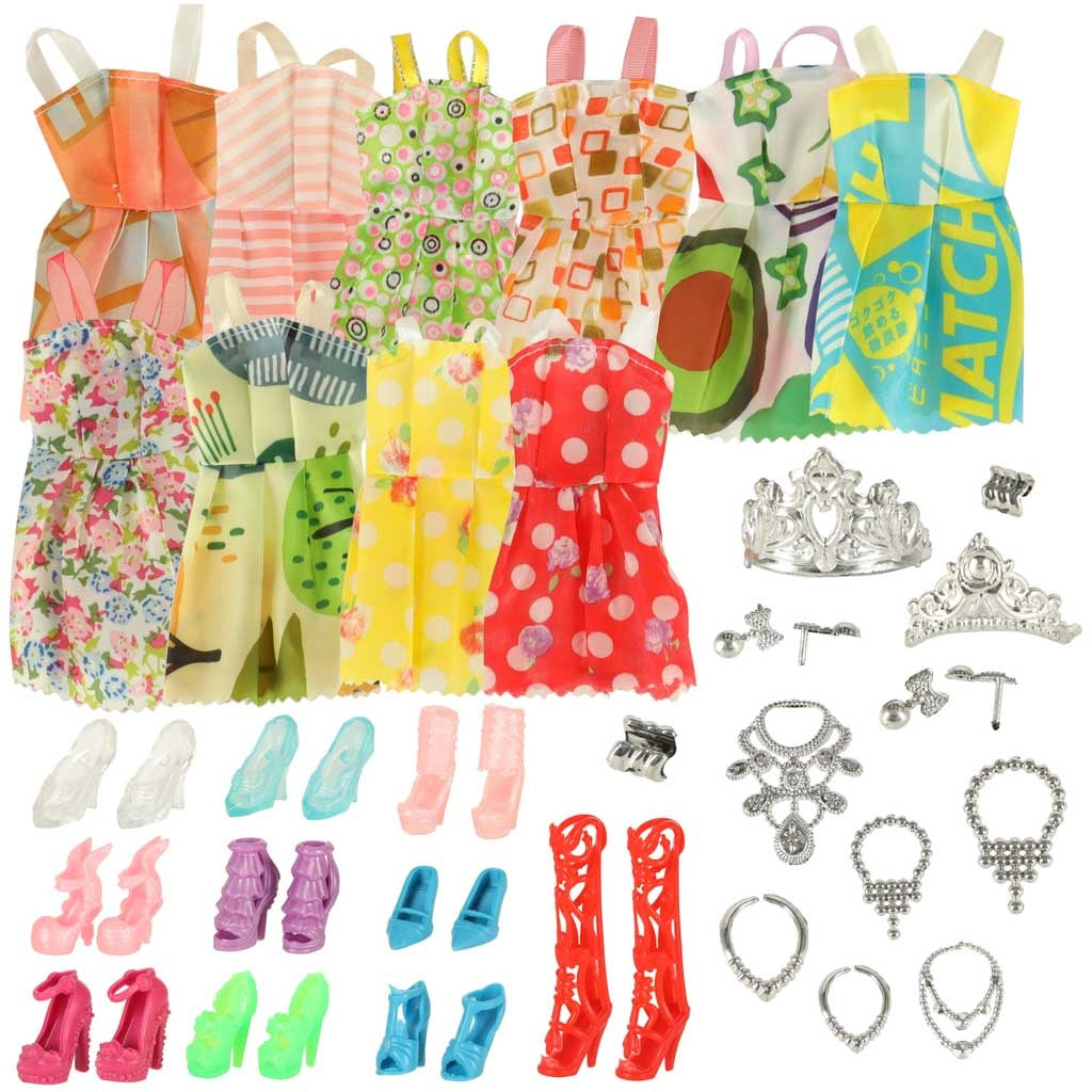 Doll clothes + accessories set 43 el.