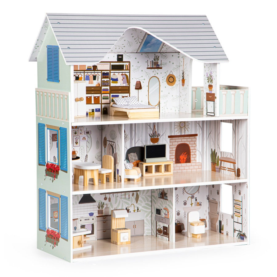 Dollhouse with furniture Residence Emma ECOTOYS