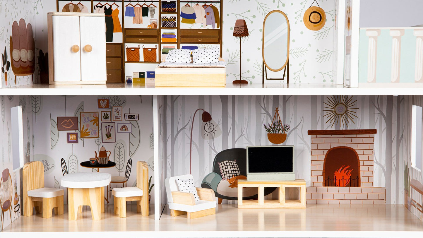 Dollhouse with furniture Residence Emma ECOTOYS