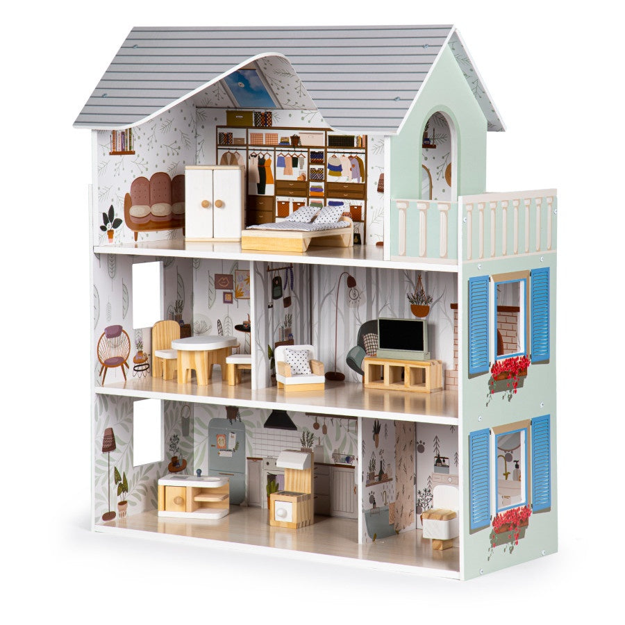 Dollhouse with furniture Residence Emma ECOTOYS