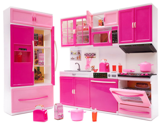 Dolls' furniture kitchen 4 segments LED sounds