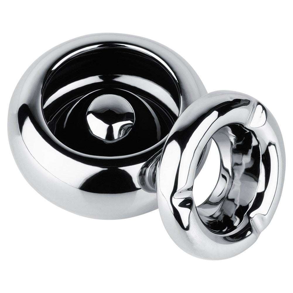 Dolomite silver round ashtray 11 cm