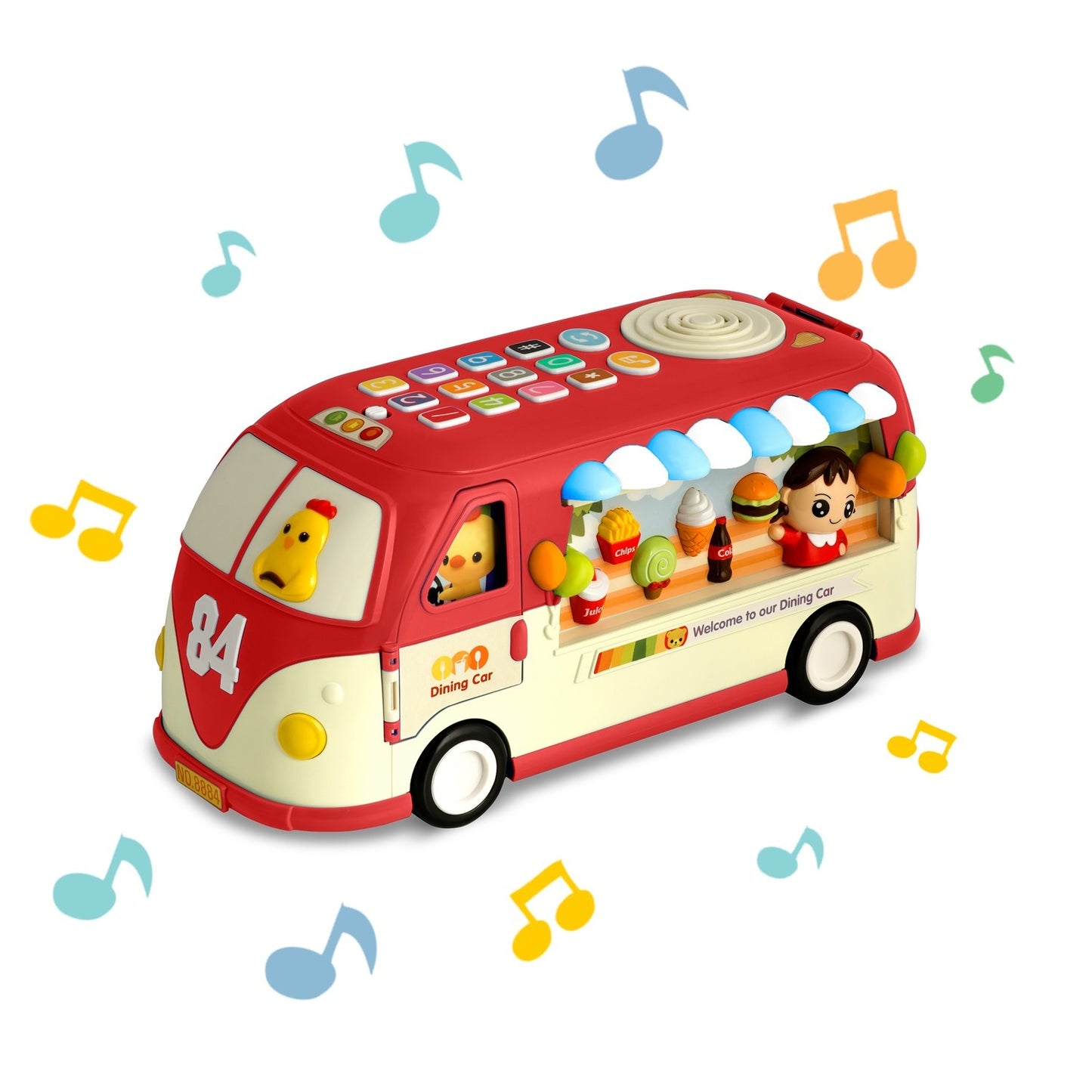 Educational toy RK-741 Ricokids Bus red