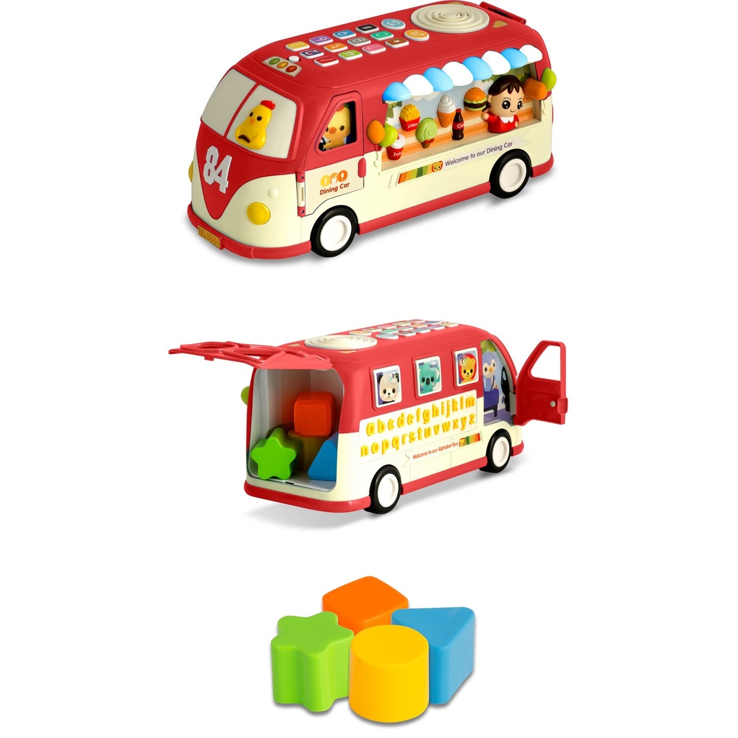 Educational toy RK-741 Ricokids Bus red