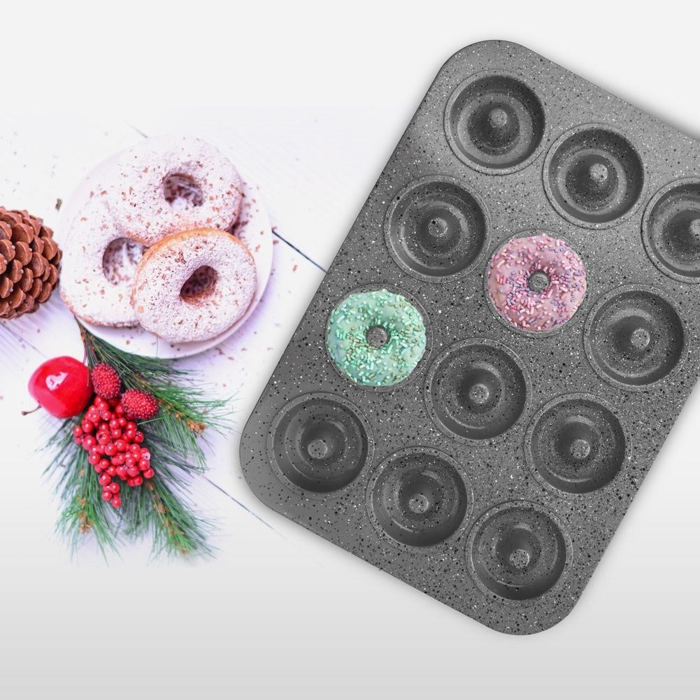 Donut Baking Form in Carbon Fiber Steel with Non-Stick Coating