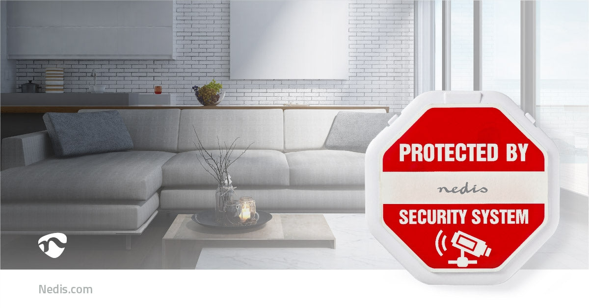 Door Window Alarm | Magnetic Sensor | Battery powered | 2x CR2032 | 85 dB| White