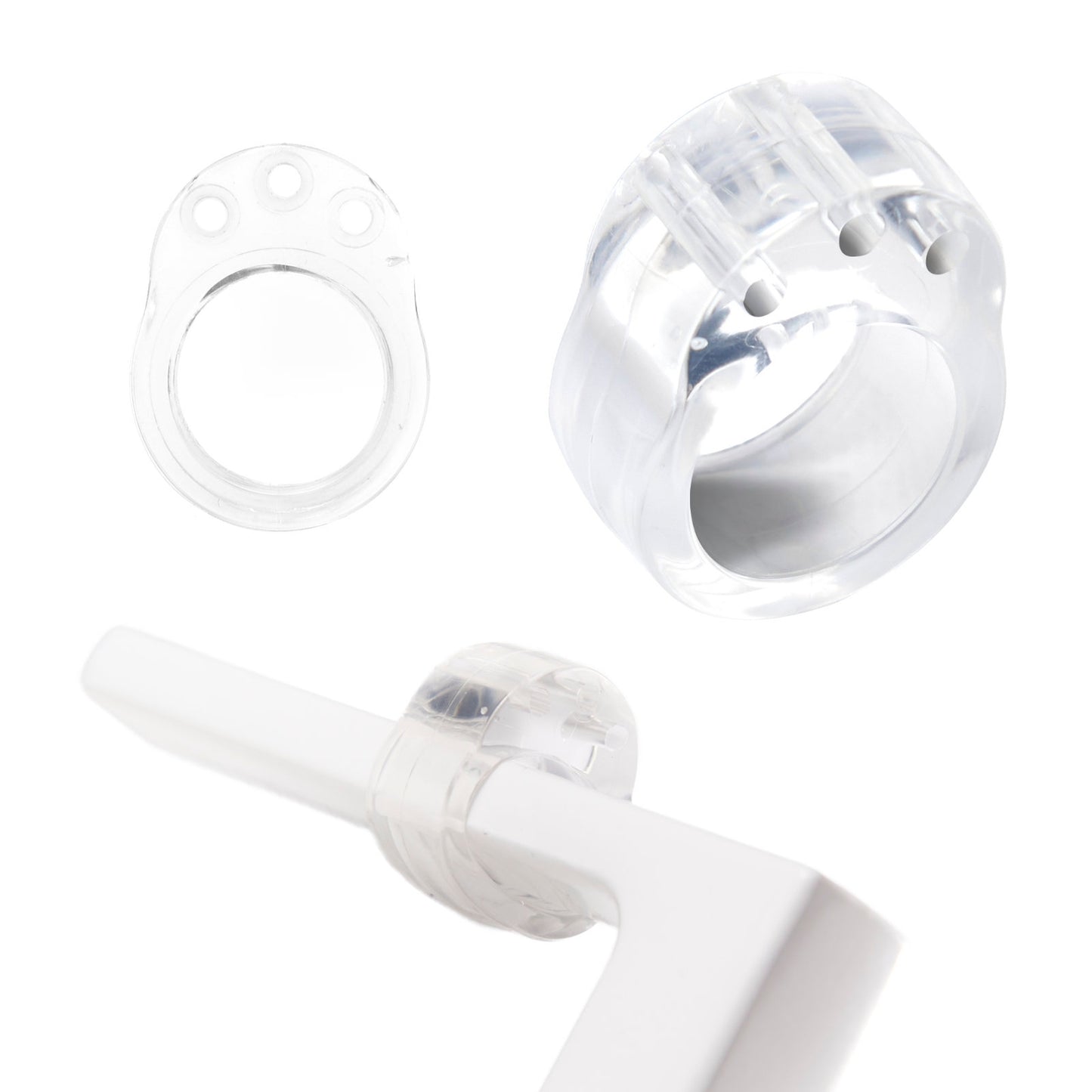 Door handle bumper bumper stop clear
