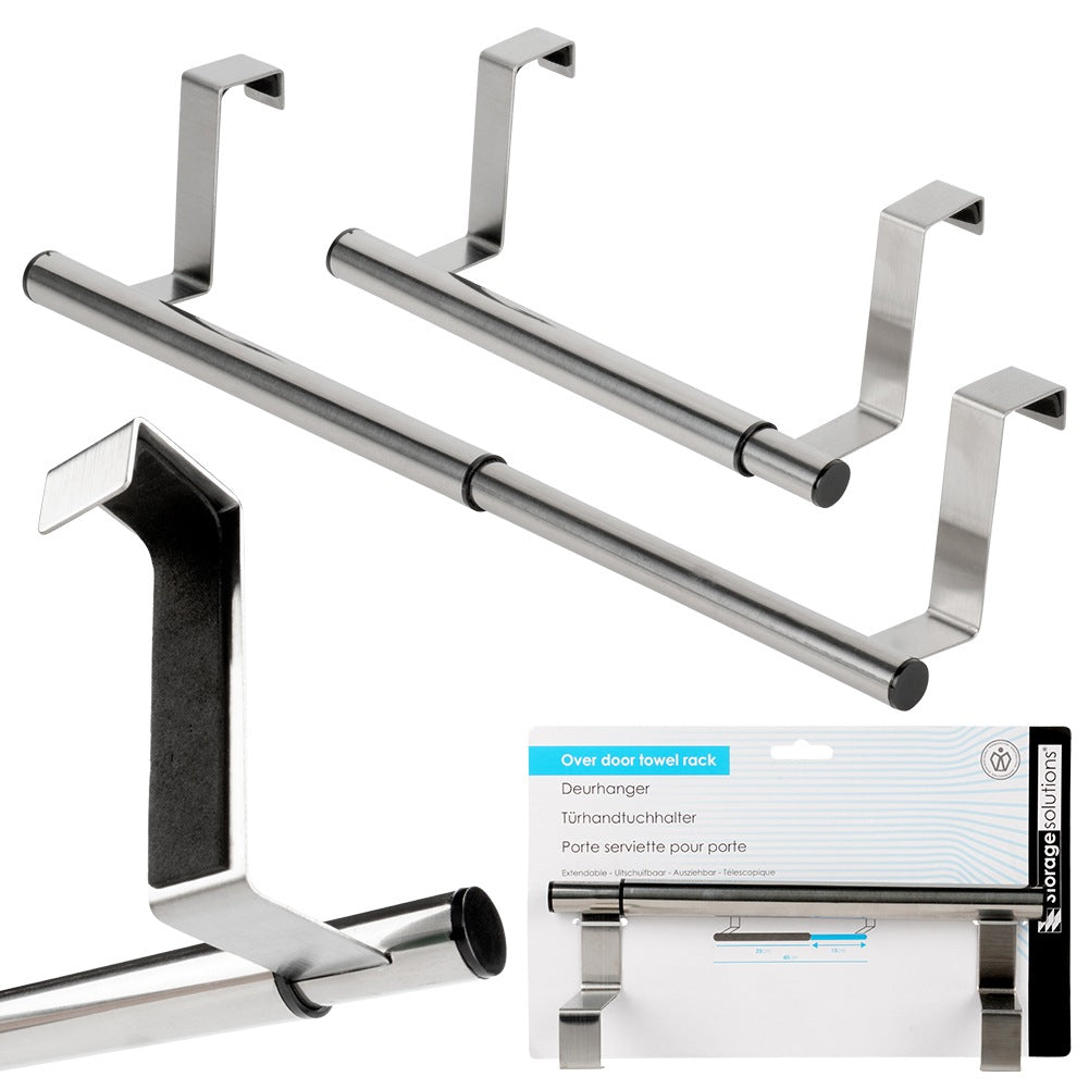 Door hanger steel silver adjustable 25-40 cm