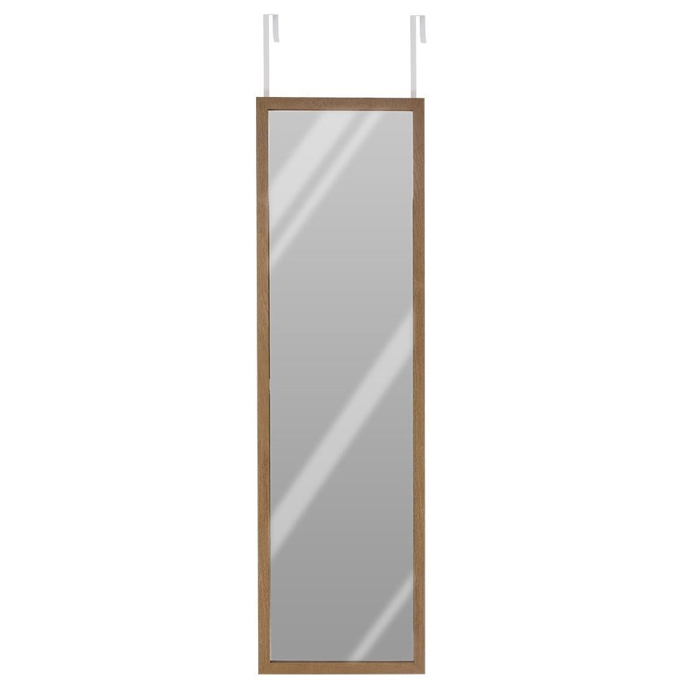 Door mirror in a wooden frame - Perfect for small spaces