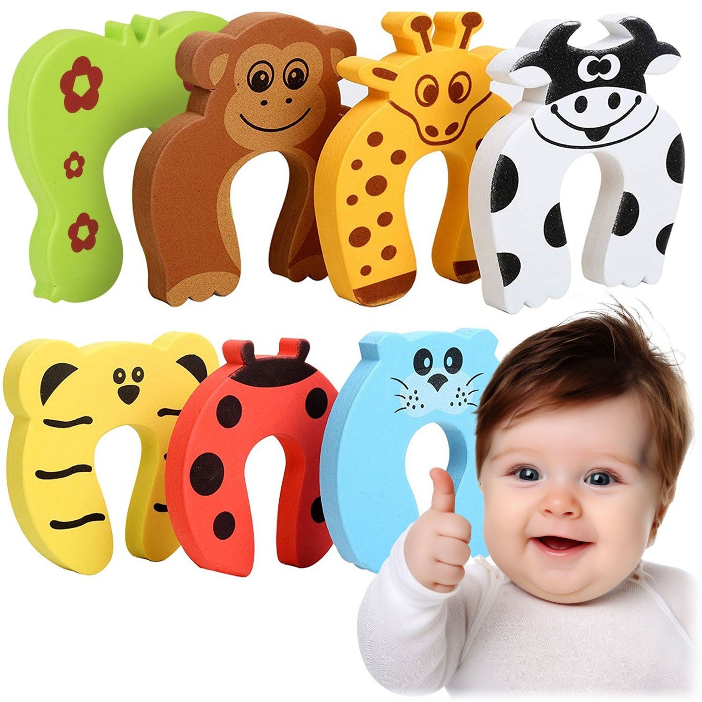 Door stopper Ricokids 798600 - 7 animal motifs