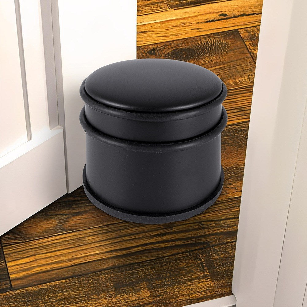 Door stopper steel black 9 cm