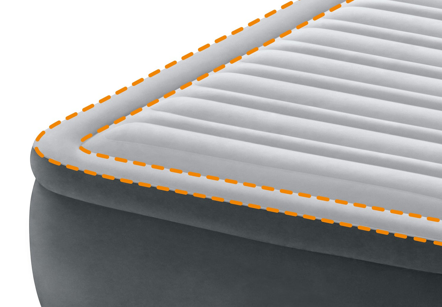 Double Air Mattress with Pump, 236x152 cm