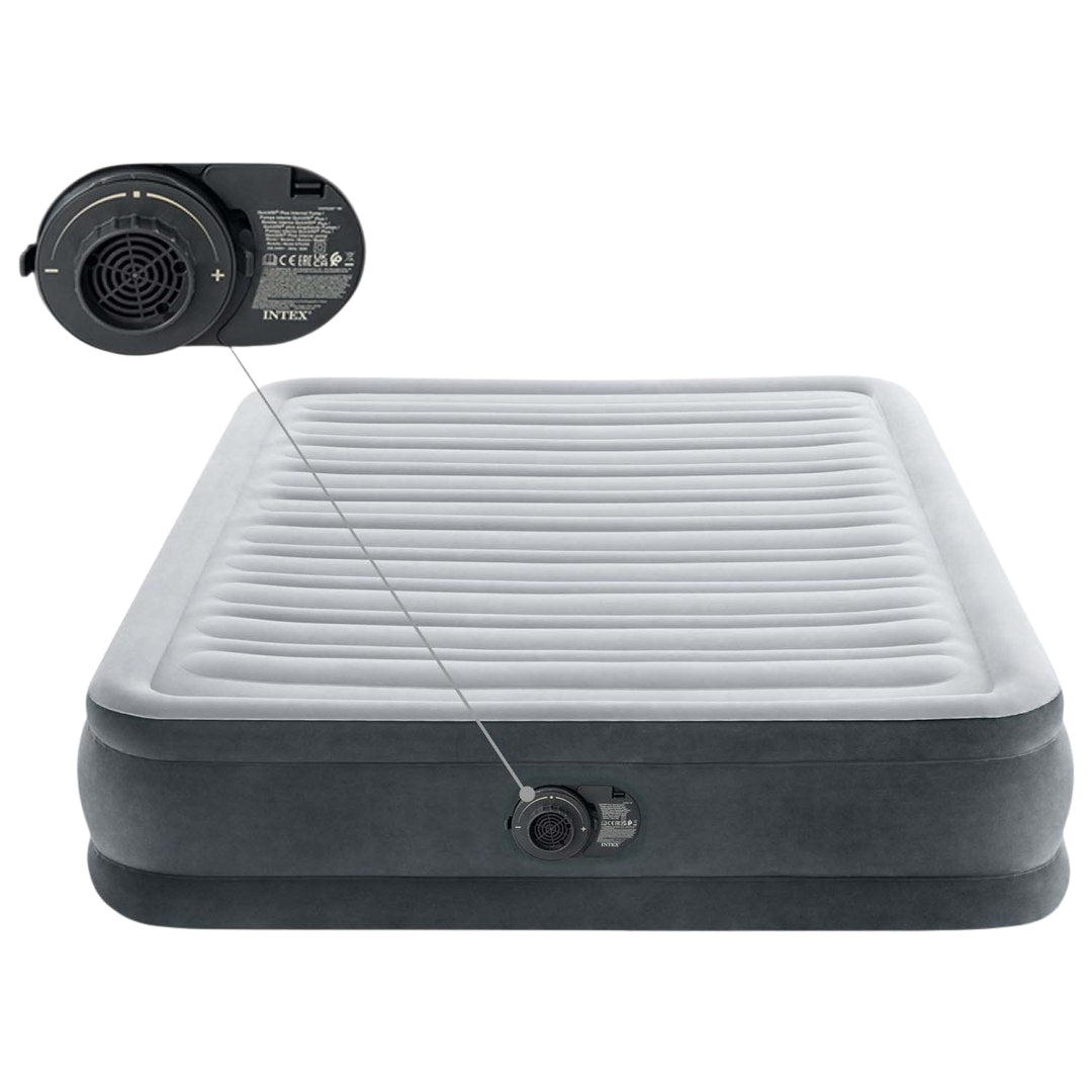 Double Bed Air Mattress with Built-In Pump, 191x137cm
