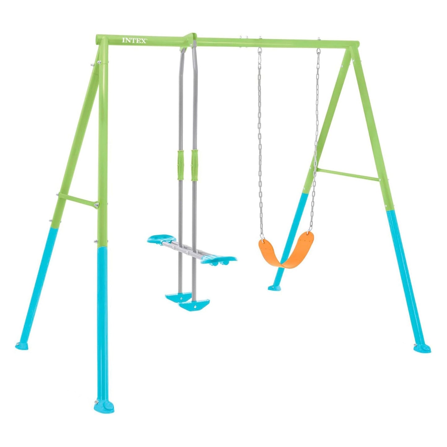 Double Garden Swing Playset for Kids Glider INTEX 44120