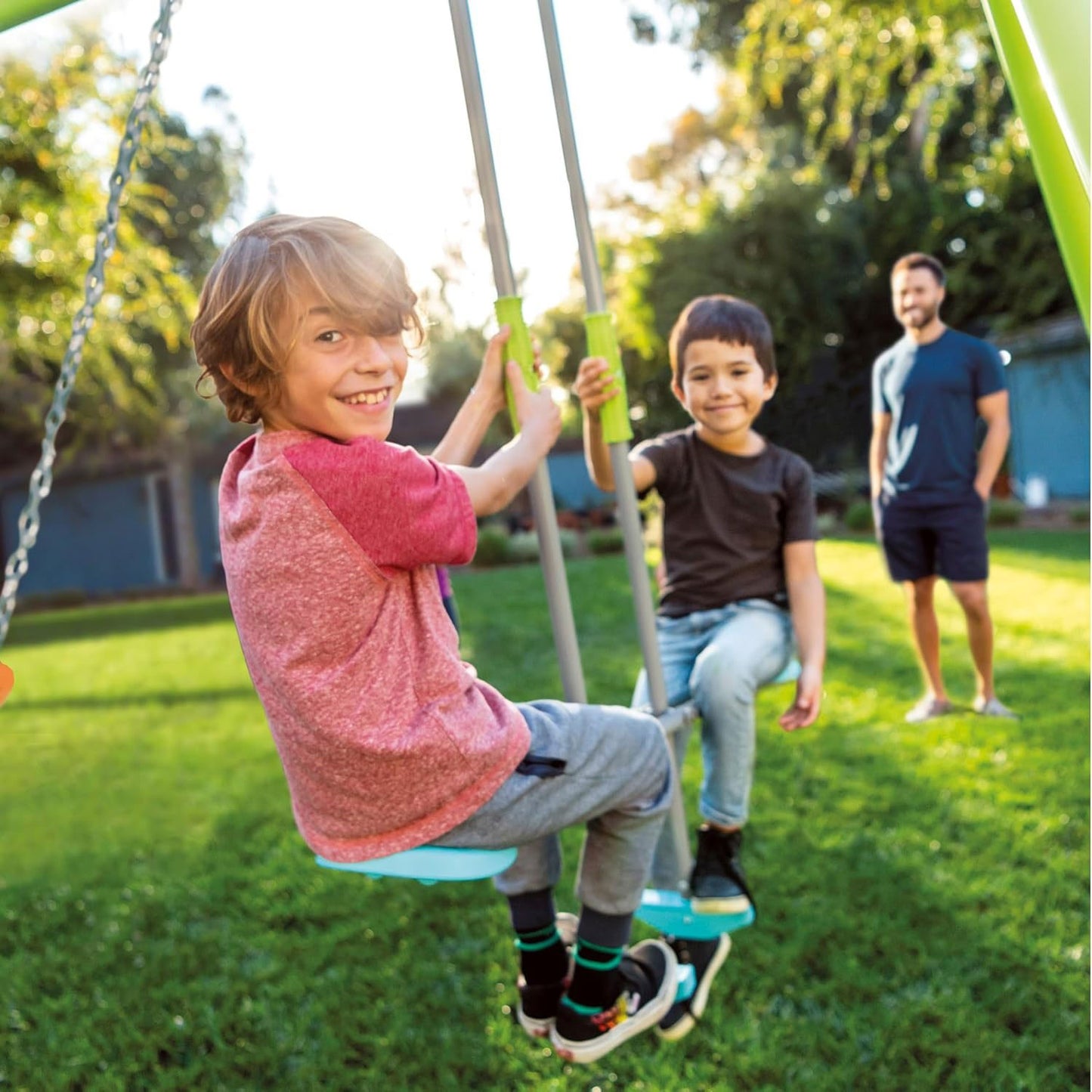 Double Garden Swing Playset for Kids Glider INTEX 44120