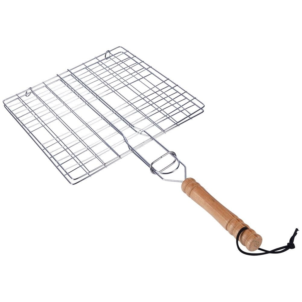 Double Grill: Easy Turn and Wooden Handle