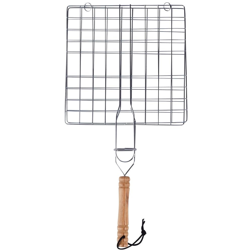 Double Grill: Easy Turn and Wooden Handle
