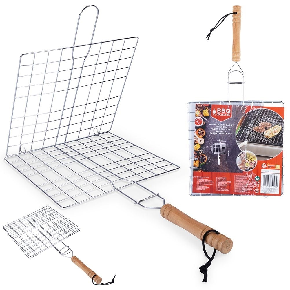 Double Grill: Easy Turn and Wooden Handle